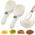 Food Measuring Scoop Scale Digital Measuring Spoon Weighing Spoon Scale 800g / 0.1g High Precision with LCD Screen Display Electronic Measuring Spoon for Kitchen Gadgets and Daily Meals (2pc)